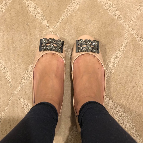 Sam Edelman Embellished Nude Flats - Picture 6 of 7